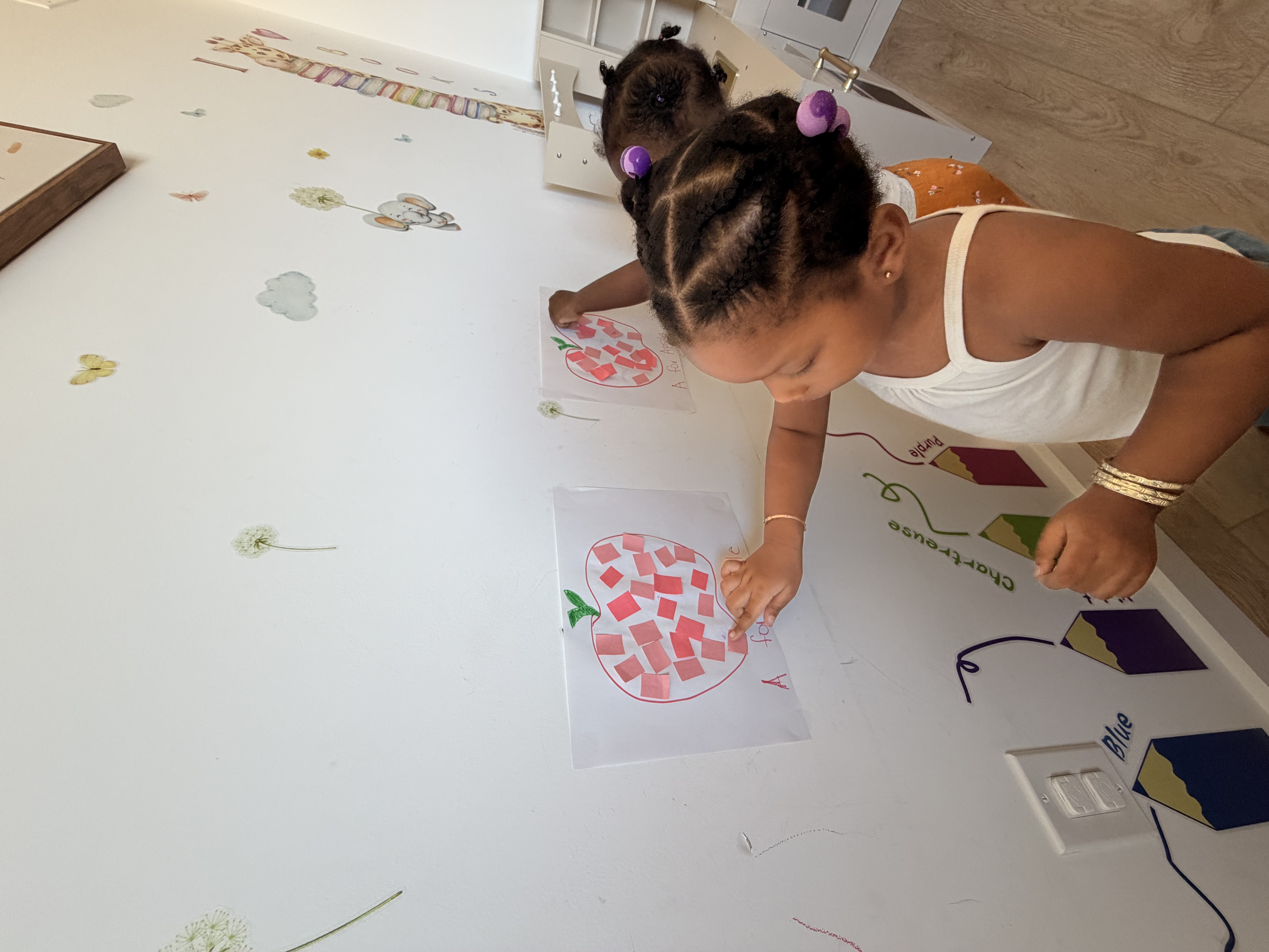 Bright Nest classroom area prepared for child care activities